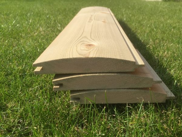 Pre Treated Timber Loglap Cladding, Wooden Lawn Edging B M