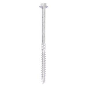 Metal screw with hexagonal head